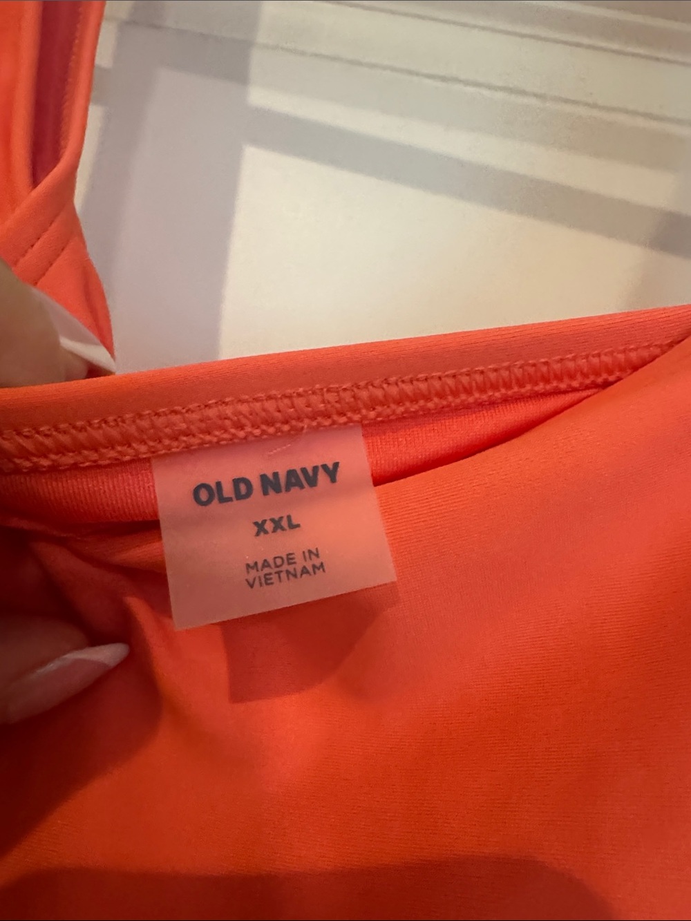 Old Navy Coral One-Piece Swim Dress with Side Tie - Picture 2 of 4